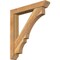 Ekena Millwork Balboa Slat Rough Sawn Bracket w/ Offset Brace, Western Red Cedar, 6"W x 36"D x 40"H BKT0604X36X40BOA06RWR - alternate 1